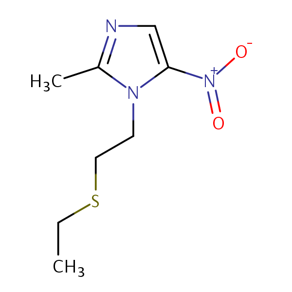 1 2 Ethylthio Ethyl 2 Methyl 5 Nitro 1H Imidazole SIELC Technologies