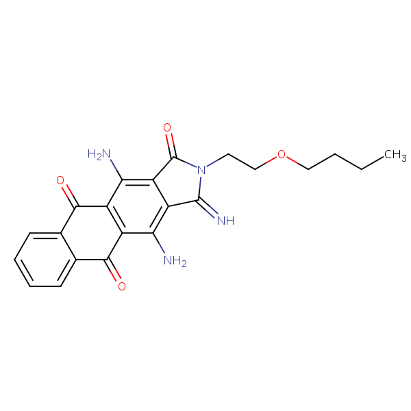 1h-naphth[2,3-f]isoindole-1,5,10-trione, 4,11-diamino-2-(2-butoxyethyl 