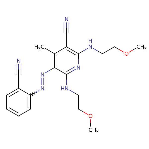 Pyridinecarbonitrile Cyanophenyl Azo Bis Methoxyethyl