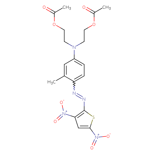 Ethanol 2 2 4 3 5 Dinitro 2 Thienyl Azo 3 Methylphenyl Imino Bis