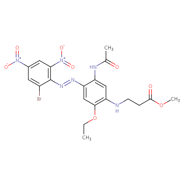 Methyl N Acetylamino Bromo Dinitrophenyl Azo