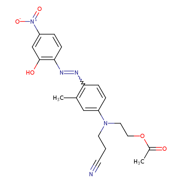 Propanenitrile Acetyloxy Ethyl Hydroxy Nitrophenyl Azo