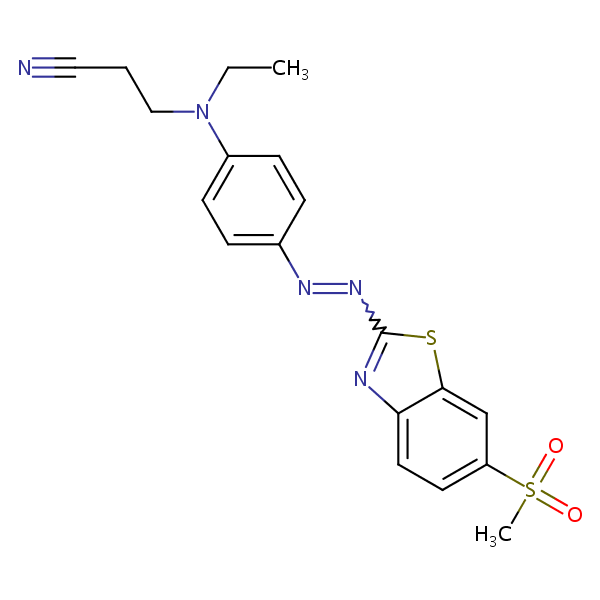 Propanenitrile Ethyl Methylsulfonyl Benzothiazolyl Azo