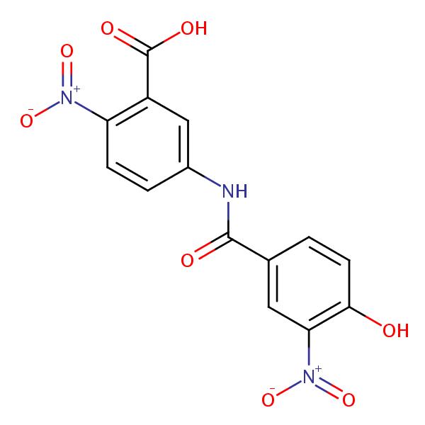 5((4Hydroxy5nitrobenzoyl)amino)2nitrobenzoic acid SIELC