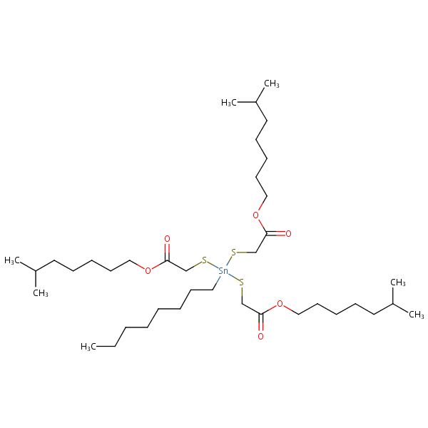 Acetic acid, 2,2’,2’’-[(octylstannylidyne)tris(thio)]tris-, triisooctyl ...