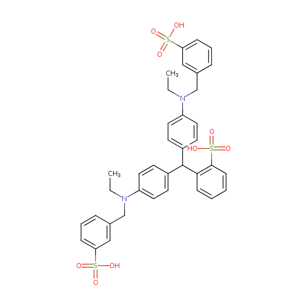 Benzenesulfonic Acid 2 [bis[4 [ethyl[ 3 Sulfophenyl Methyl]amino]phenyl]methyl] Sielc