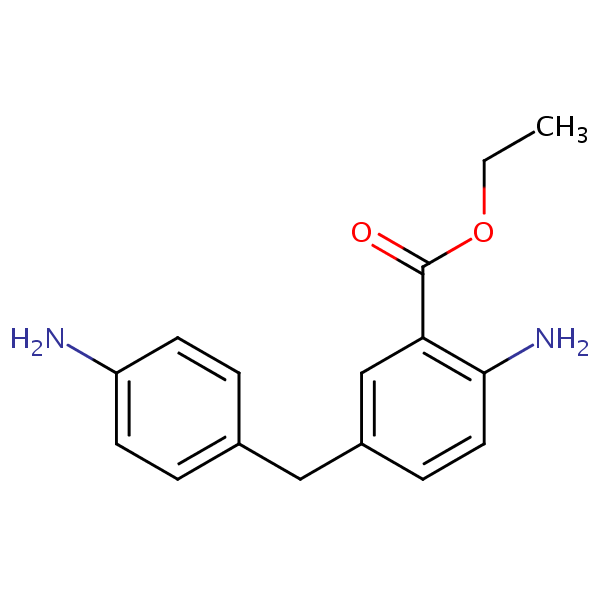 Benzoic acid, 2-amino-5-[(4-aminophenyl)methyl]-, ethyl ester | SIELC ...